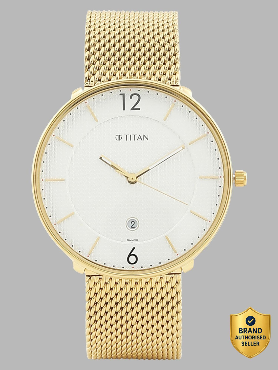 Titan Neo Black & Gold Analog Watch  - For Men
