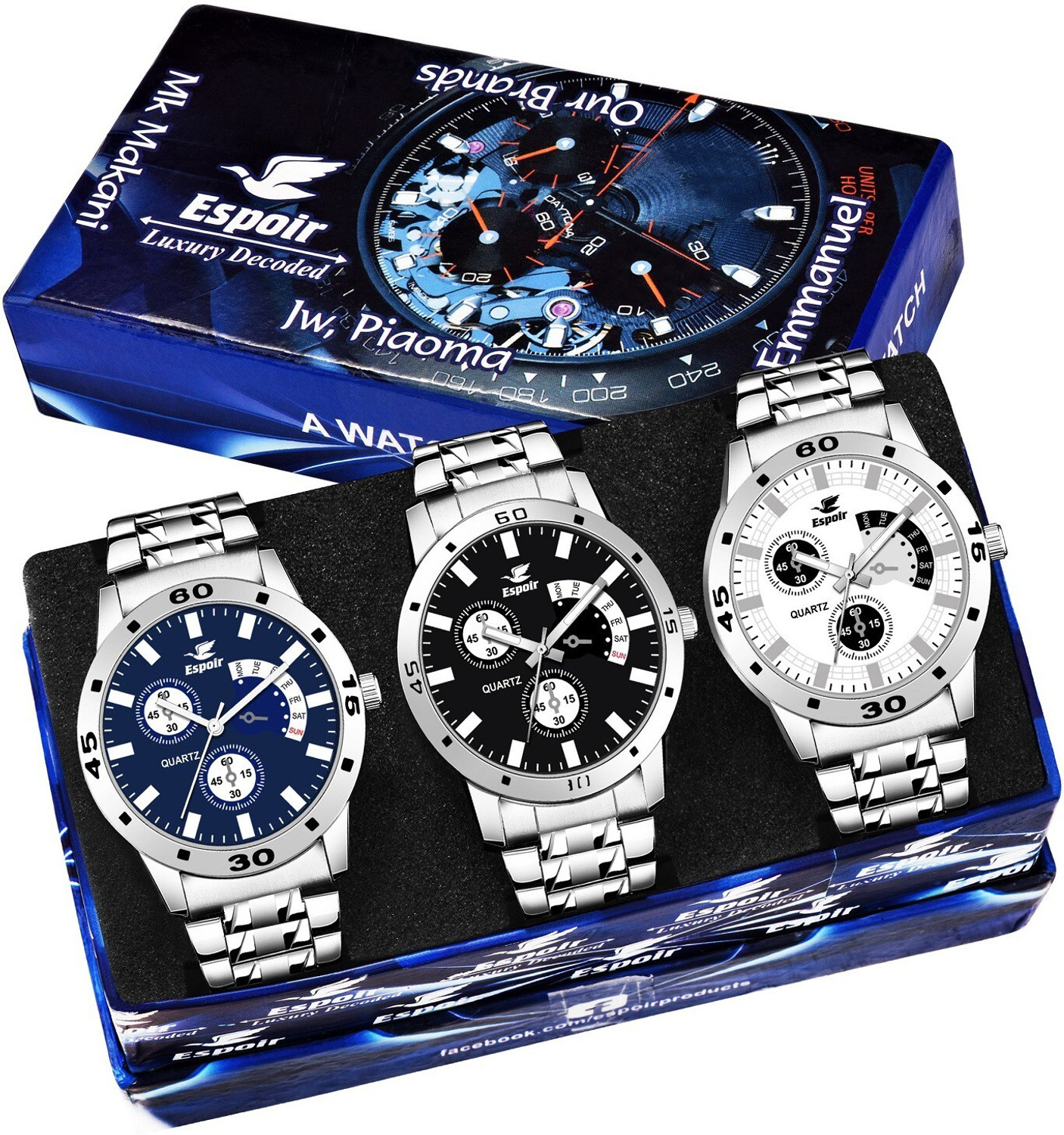 109ESPOIRBLACK CHRONOGRAPH NOT WORKING Analog Watch - For Men