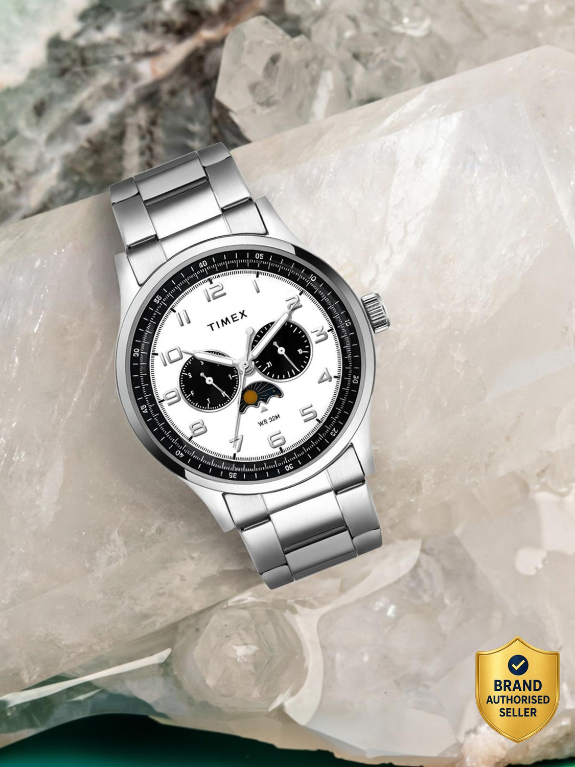 TIMEX Multifunction White Dial Analog Watch - For Men