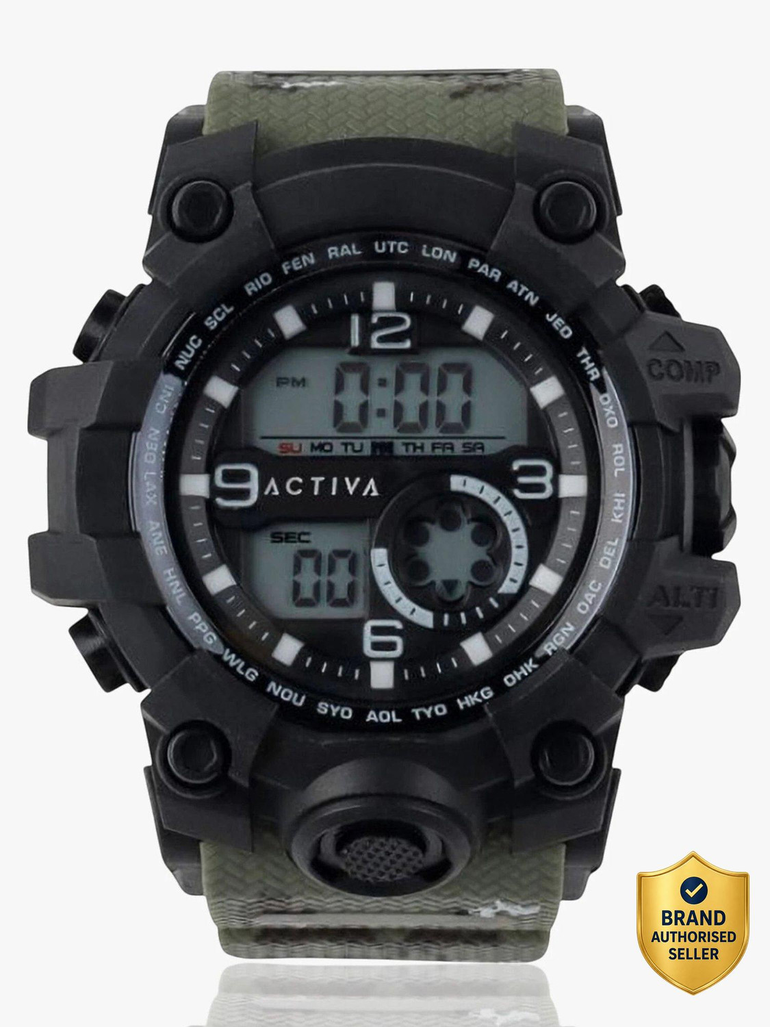 INVICTA ACW435-004 Activa By Invicta Grey Dial Digital Watch - For Men