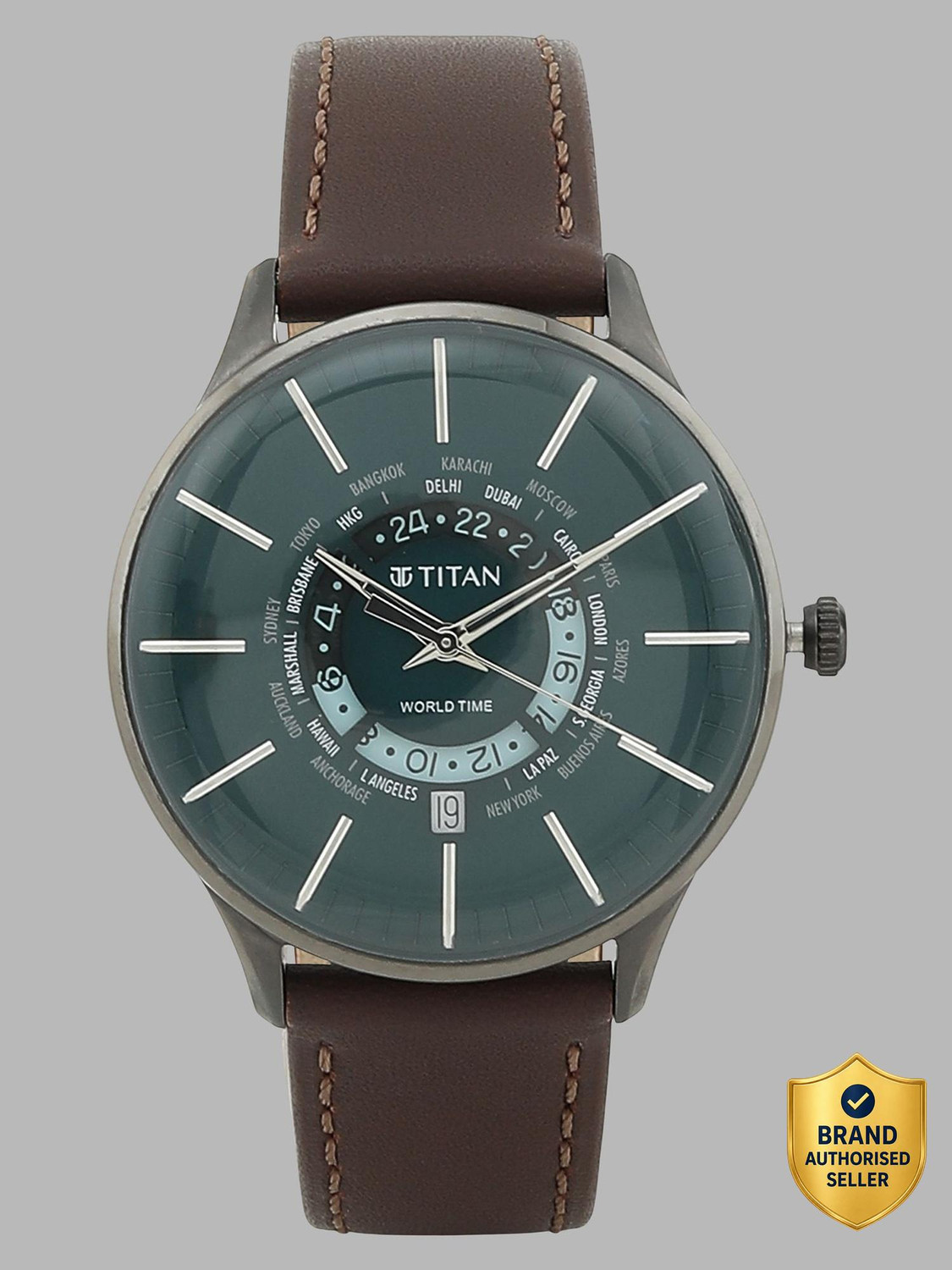Titan World Time Analog Watch - For Men