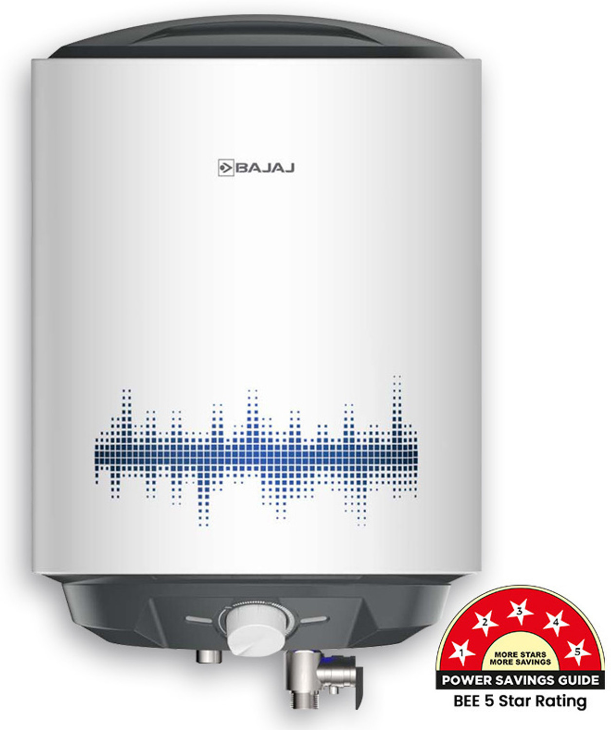 Bajaj 25L Shield Series Water Geyser – White & Grey
