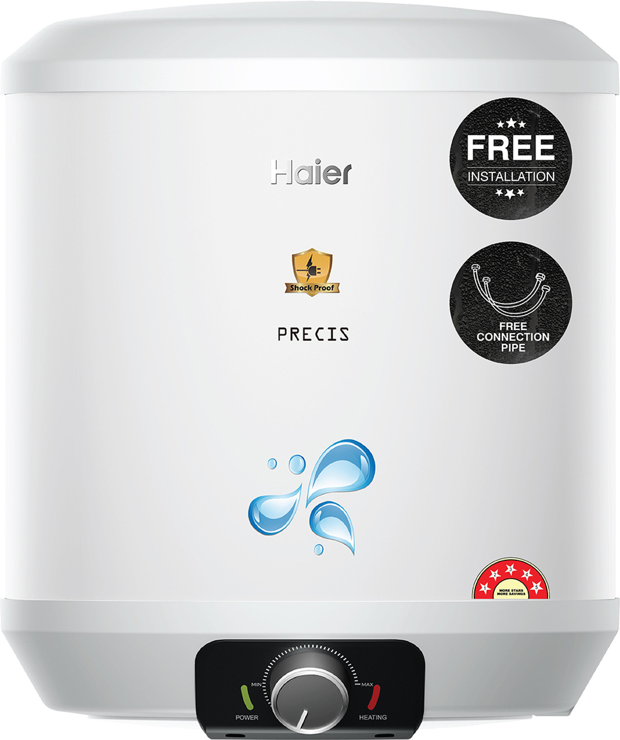 Haier 10 L Storage Water Geyser (ES10V-PV2(PRE), White)