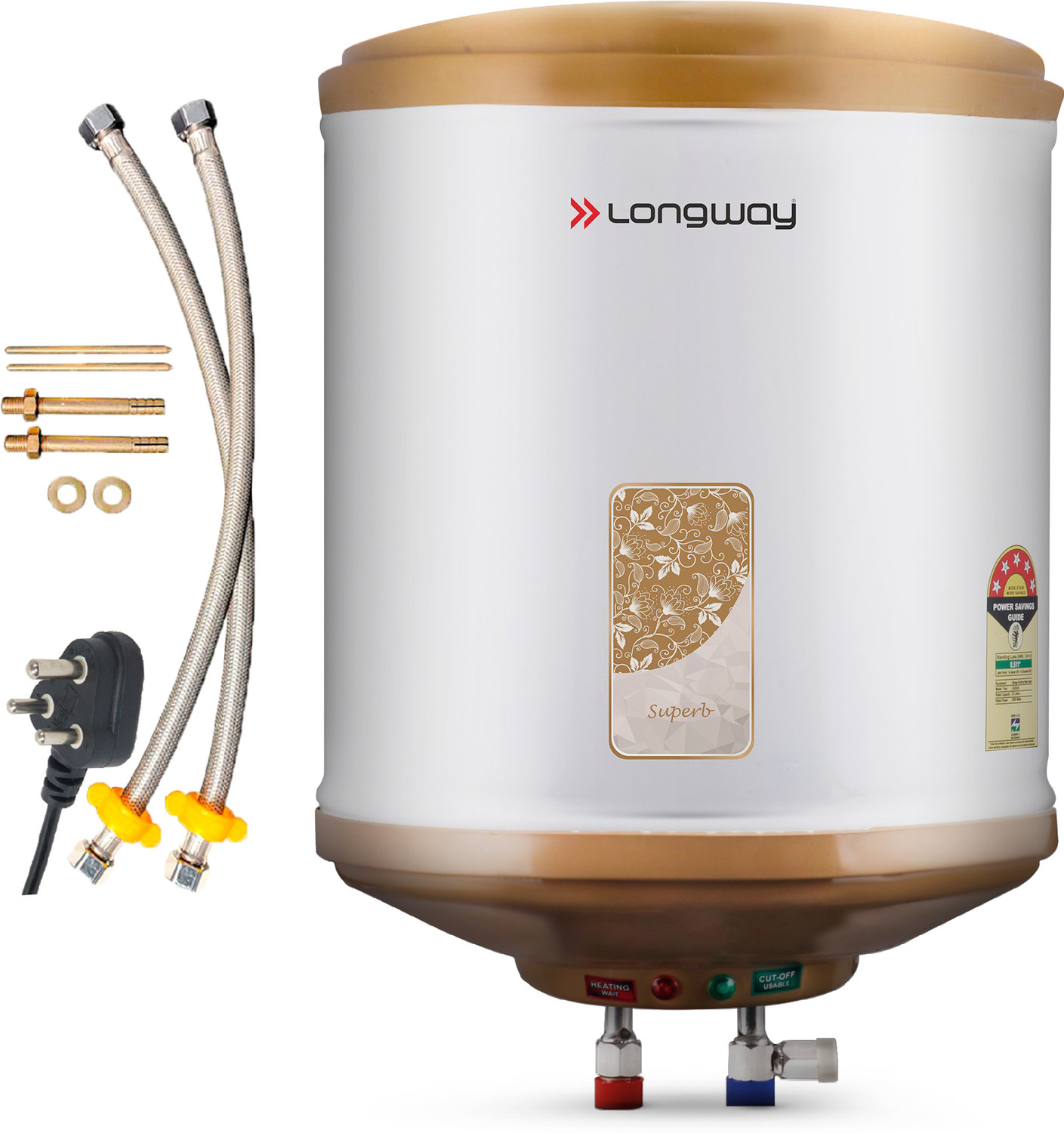 Longway 15L Storage Water Geyser Superb Ivory – 2% Off