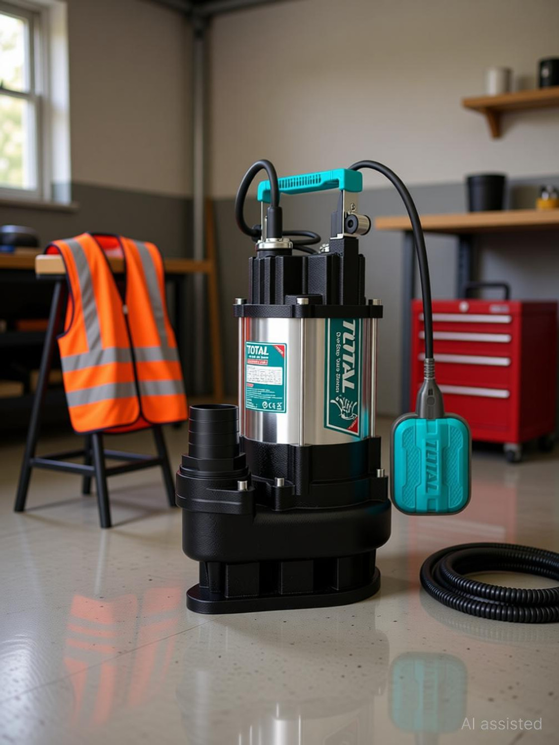 Image of AEGON ASP750 1hp, 750W Single Phase Sewage IPX8, 13000 L /H, Max Height 8m, Depth 7m Submersible Water Pump (1 hp)