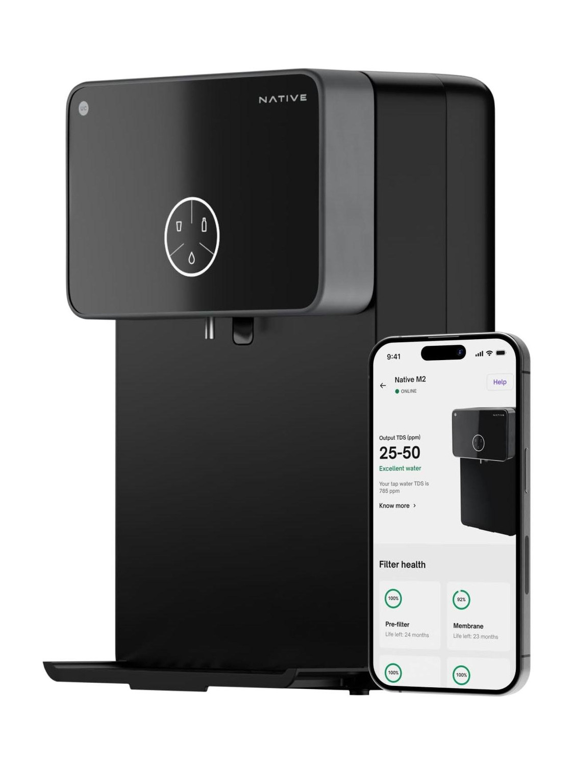 Native Urban Company M2 8L RO+UV Alkaline Water Purifier
