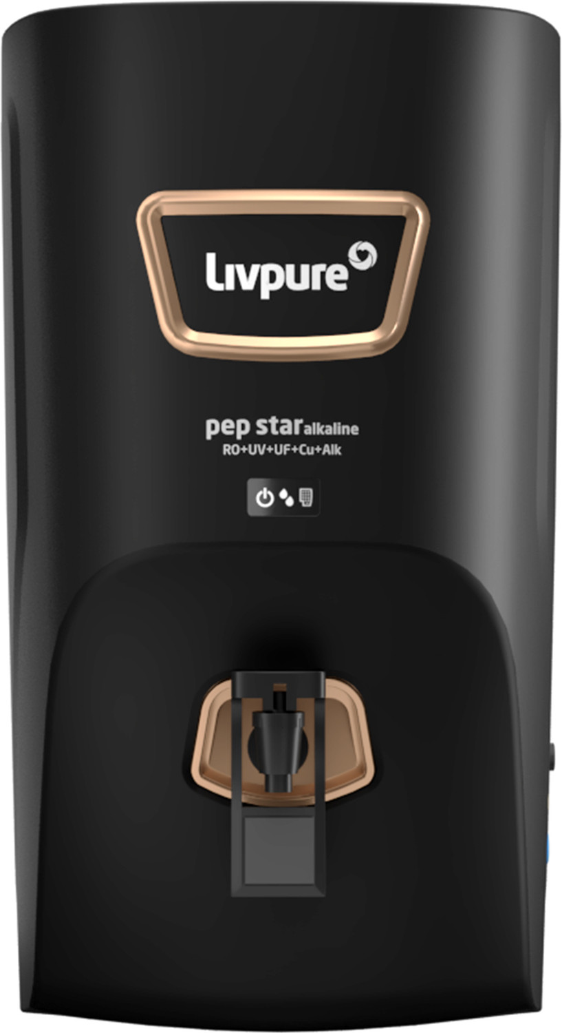 LIVPURE LIV-PEP-STAR-ALKALINE 7 L Alkaline + Copper Water Purifier
