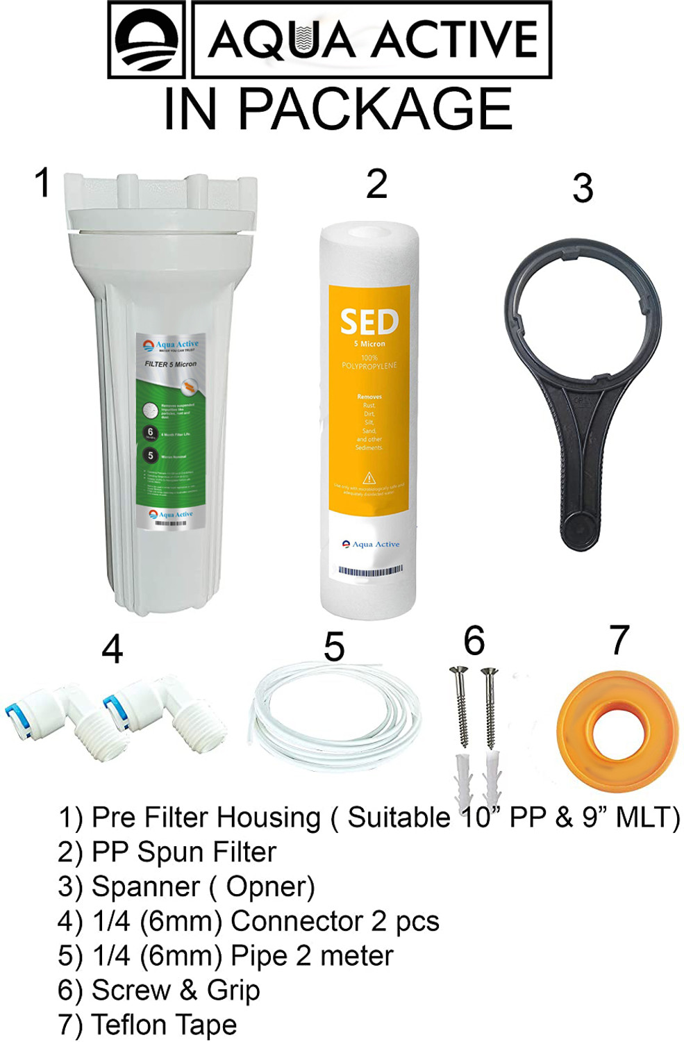 Image of Aqua Active Misty RO+UV+UF 10 L RO + UV + UF + TDS Water Purifier