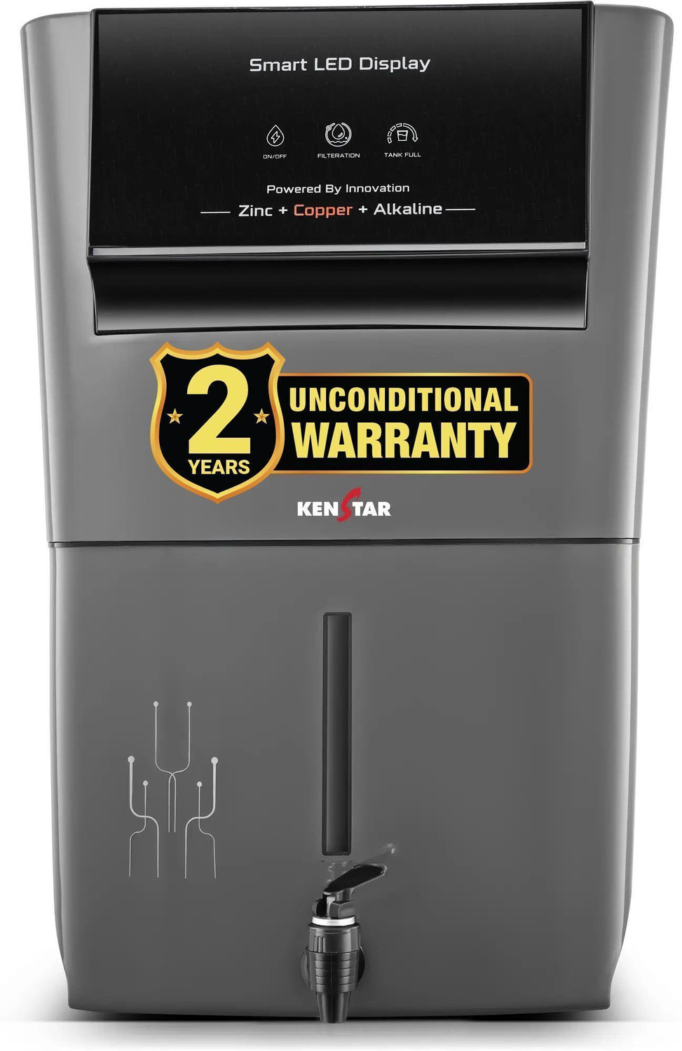 Kenstar Pureza 8 L RO + UF + UV + Copper + Alkaline + Mineralizer Wate