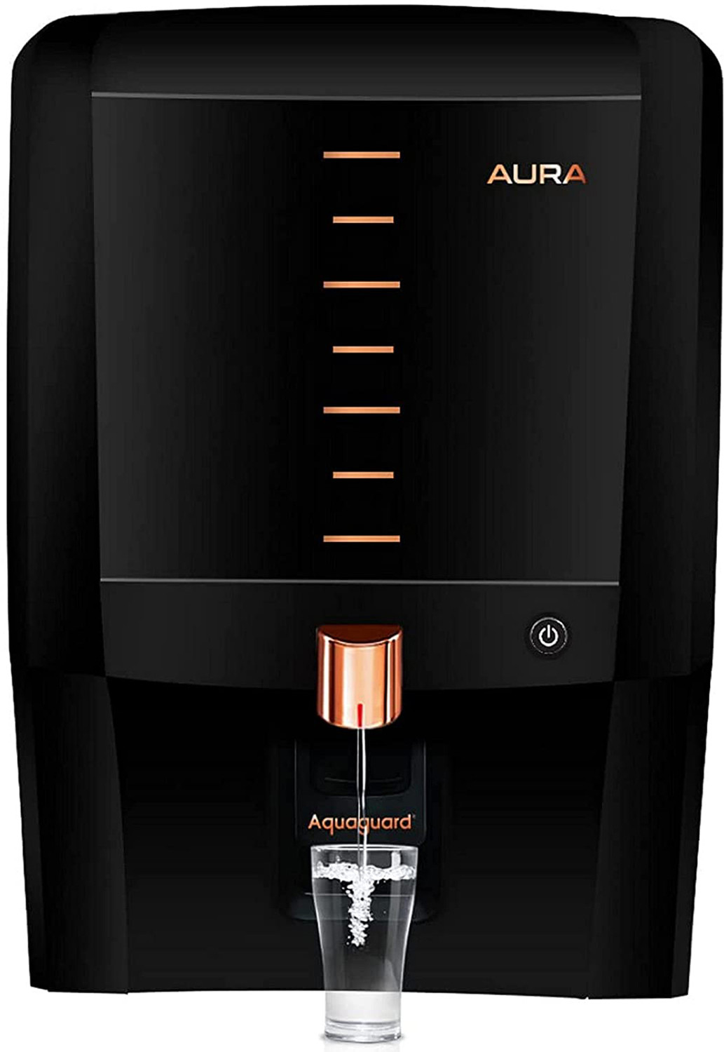 Image of Aquaguard Aura 7 L RO + UV + UF + MTDS Water Purifier with Active Copper Tech | 10-Stage Purification | Taste Adjuster | Suitable for all - Borewell, Tanker, Municipality Water
