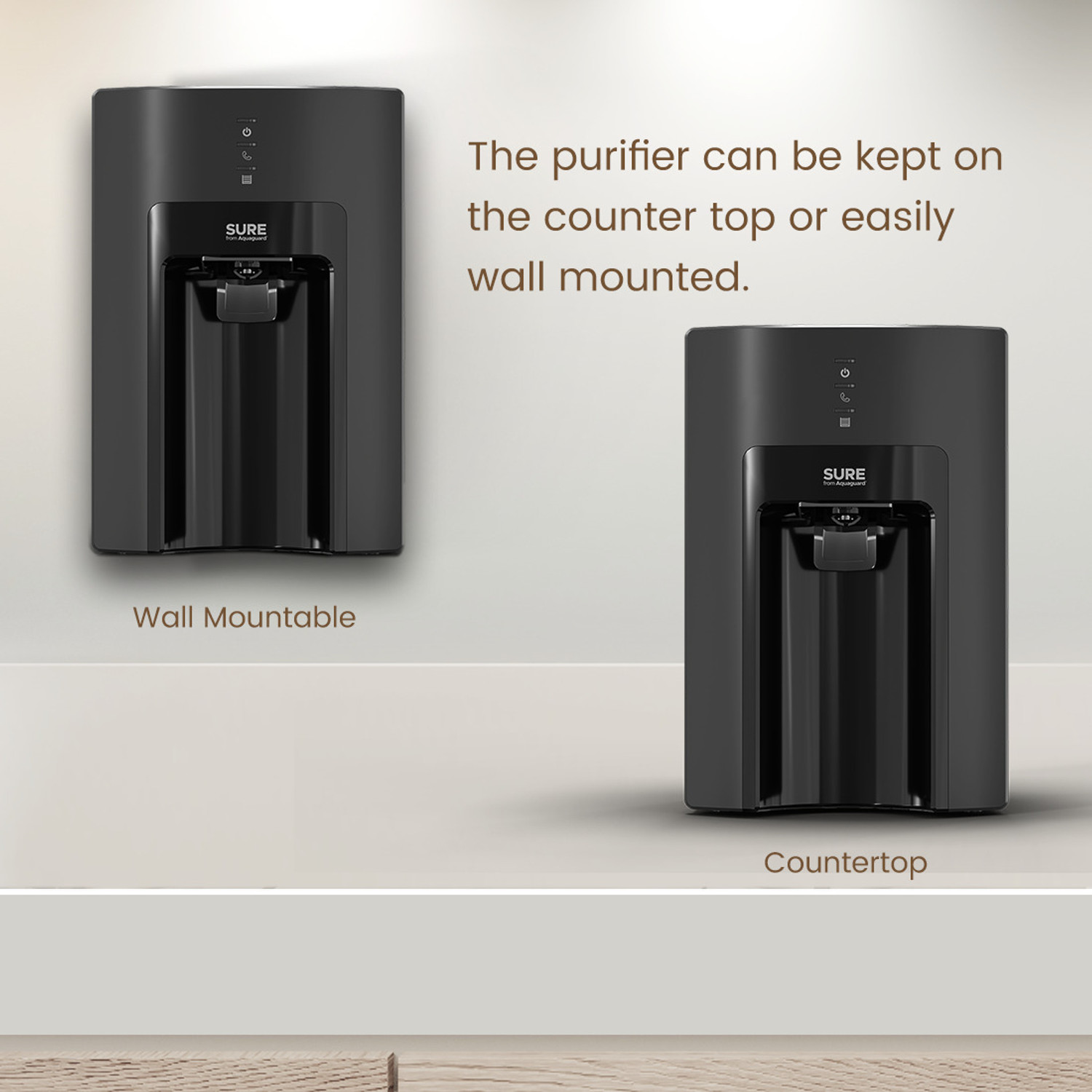 Image of Aquaguard Sure Delight RO+UV 1X 6 L RO + UV Water Purifier | 5-Stage Purification | Suitable for all - Borewell, Tanker, Municipality Water