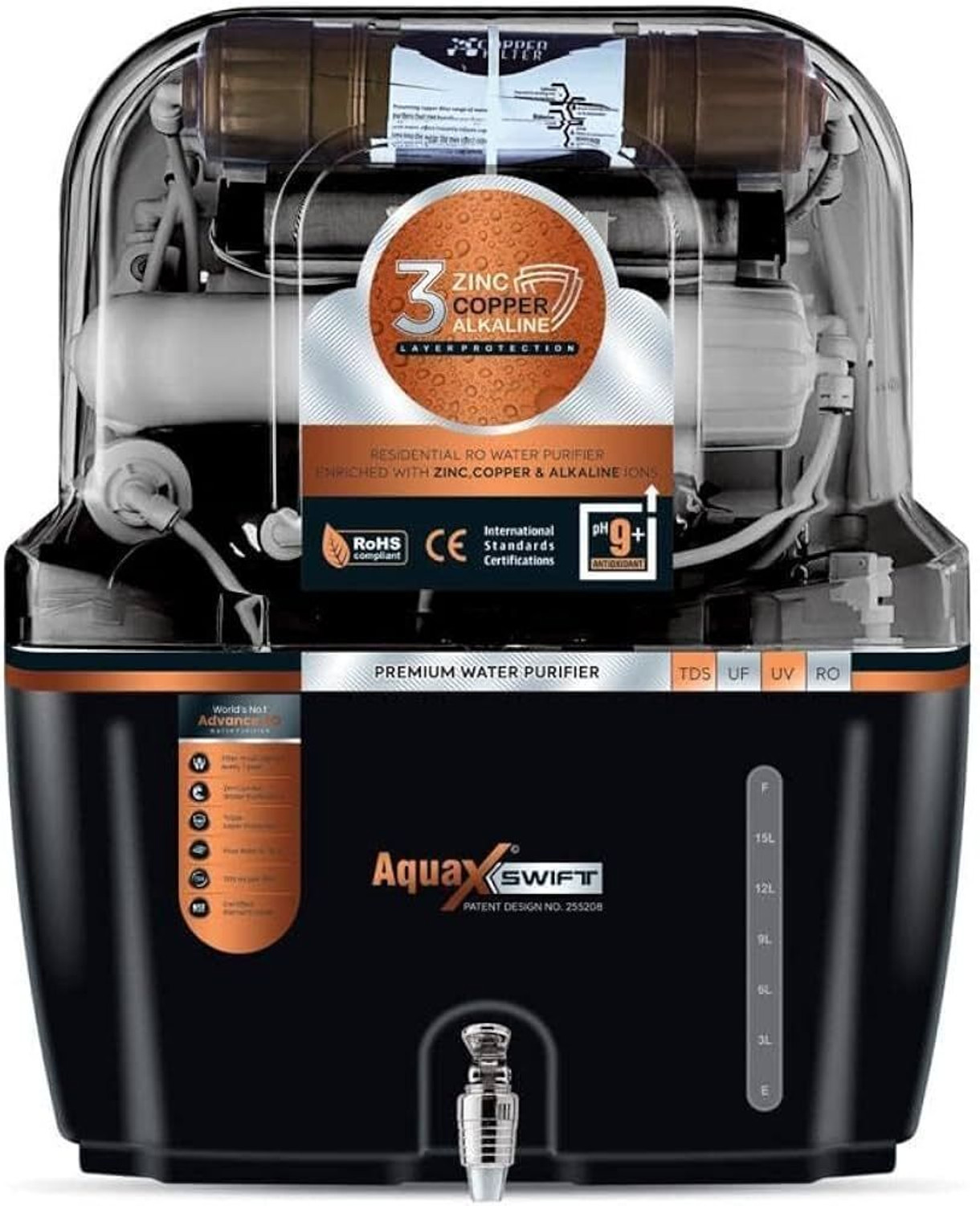 Image of Livpure LIV-AVID 8 L RO + UV + UF + Minerals Water Purifier (White)