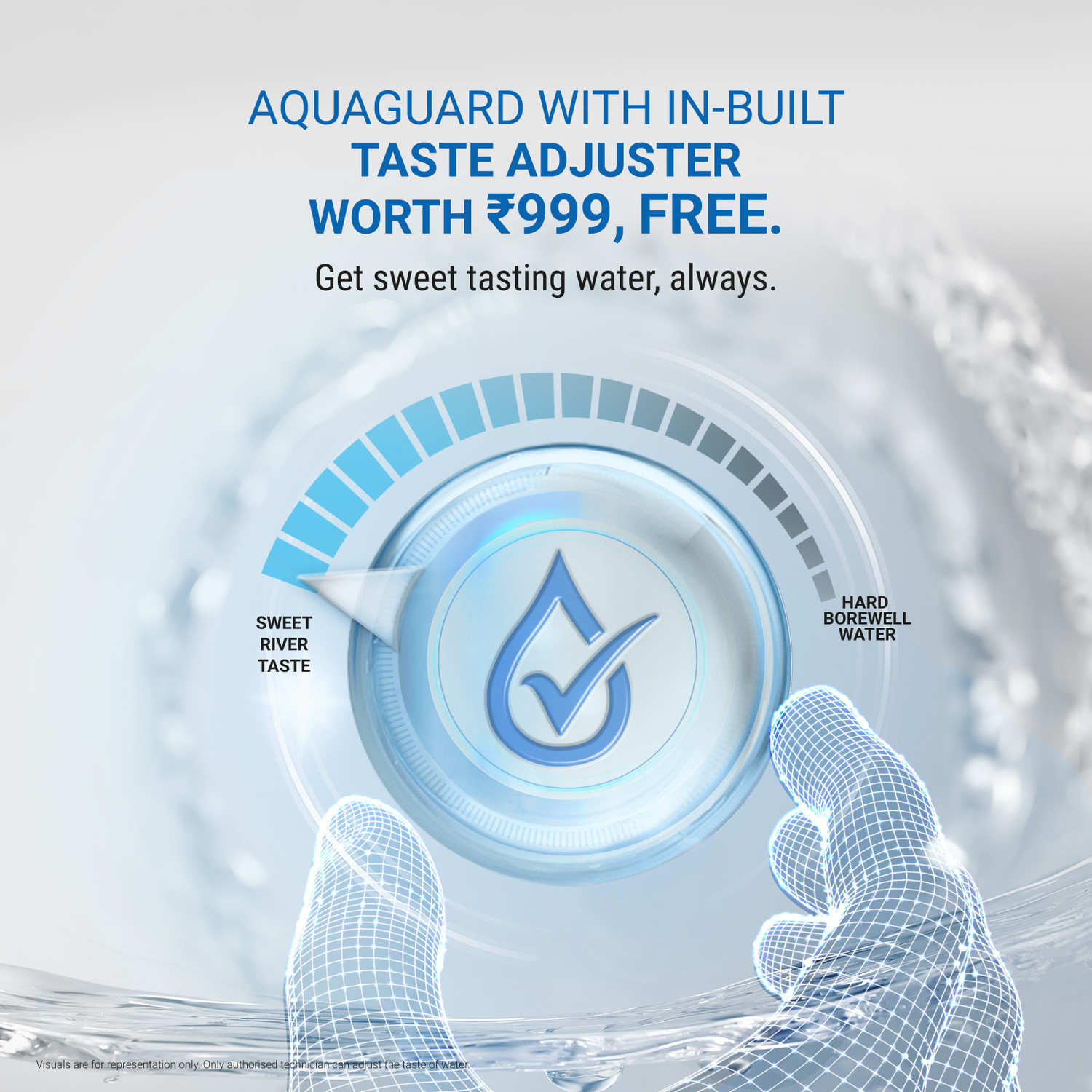 Image of Aquaguard Sure Delight RO+UV 1X 6 L RO + UV Water Purifier | 5-Stage Purification | Suitable for all - Borewell, Tanker, Municipality Water
