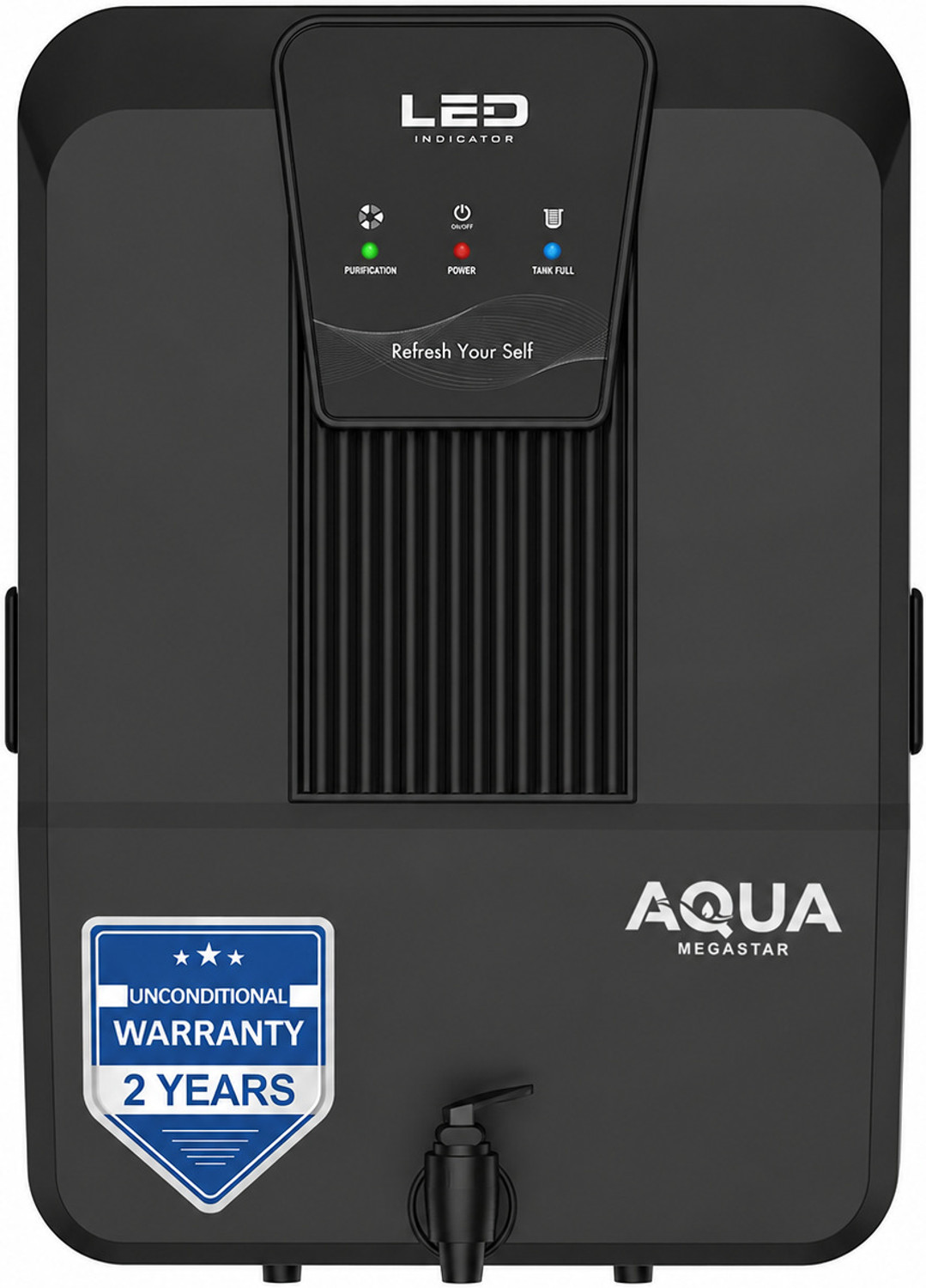Image of Aquagrand OLLY Black Model with (ISI, BIS Certified) Needs No Service & 2 Years Warranty 10 L RO + UV + UF + Copper + TDS Control Water Purifier (Dark, Black)