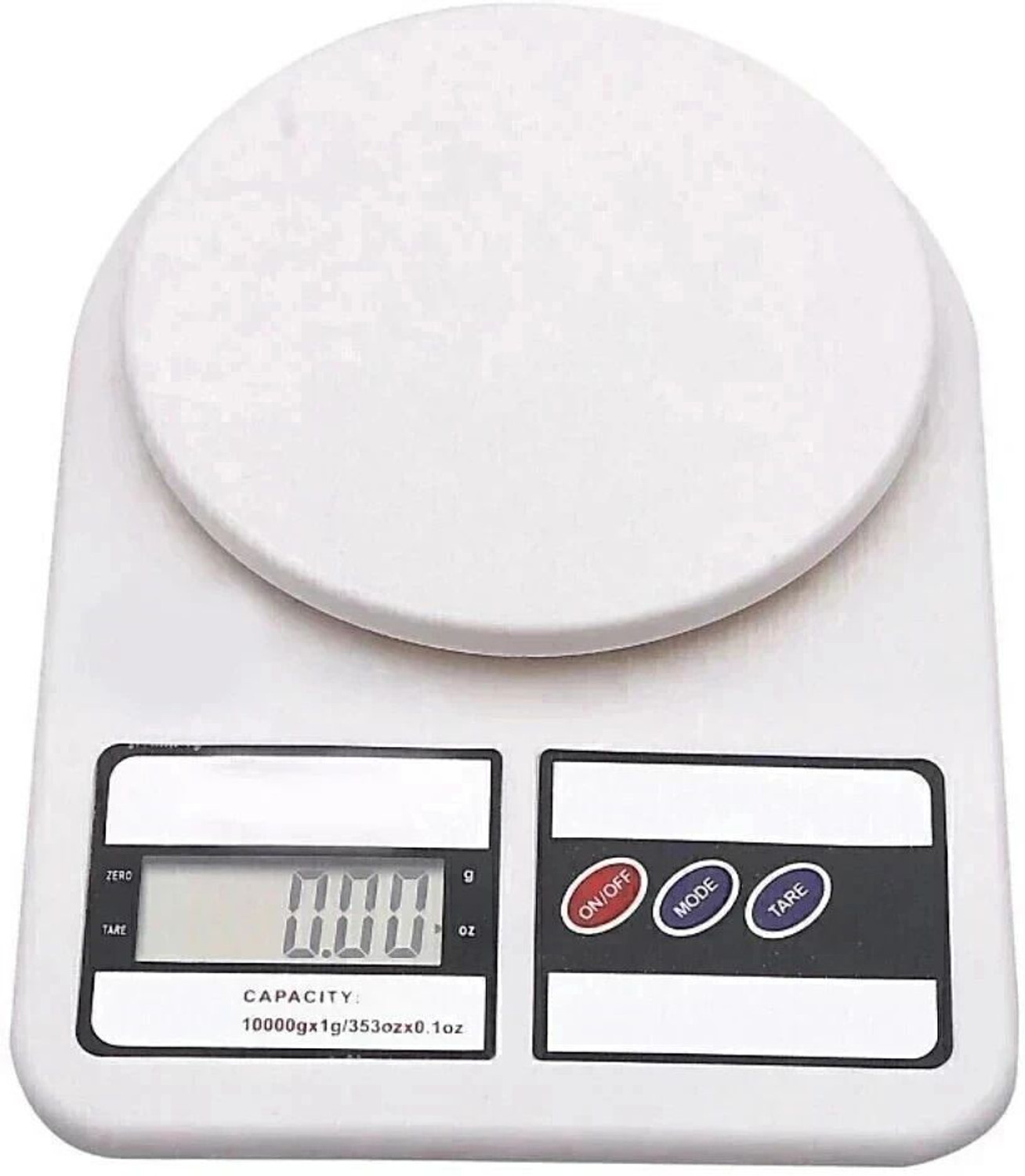 texla 1 gm TO 10 kg electronic kitchen scale(white) Weighing Scale  