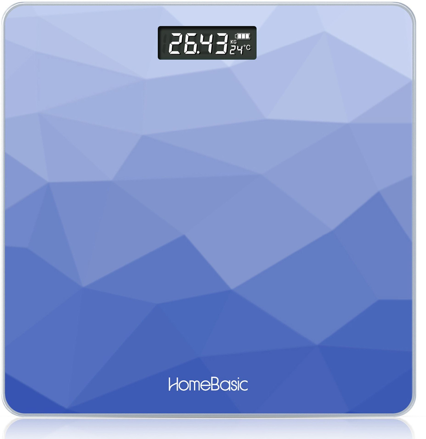 Image of HOMEBASIC Digital Body Weight Machine with LCD Display & 180kg Capacity, Auto On /Off Weighing Scale (Sky Blue)
