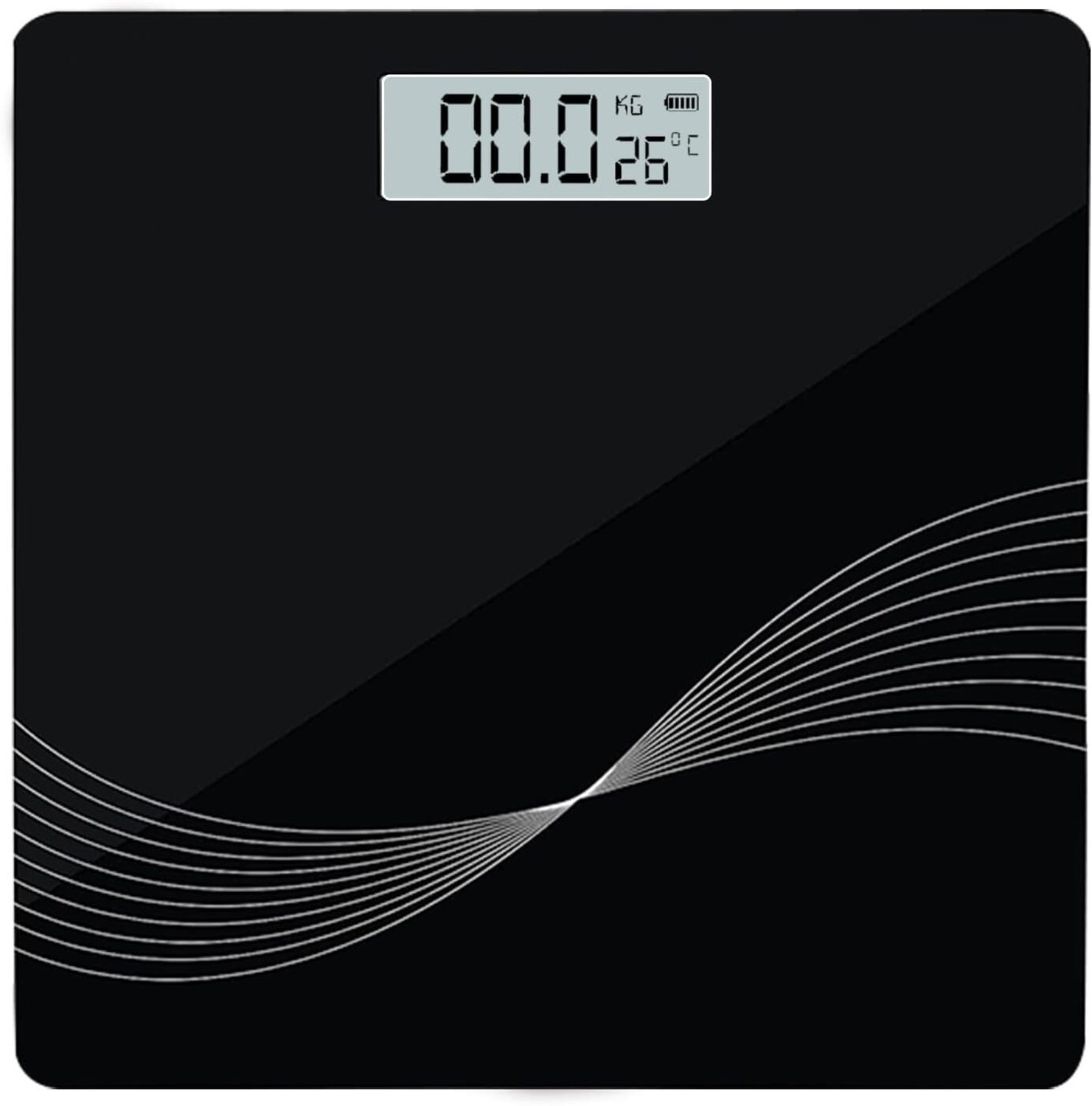 Image of HOMEBASIC Digital Body Weight Machine with LCD Display & 180kg Capacity, Auto On /Off Weighing Scale (Sky Blue)
