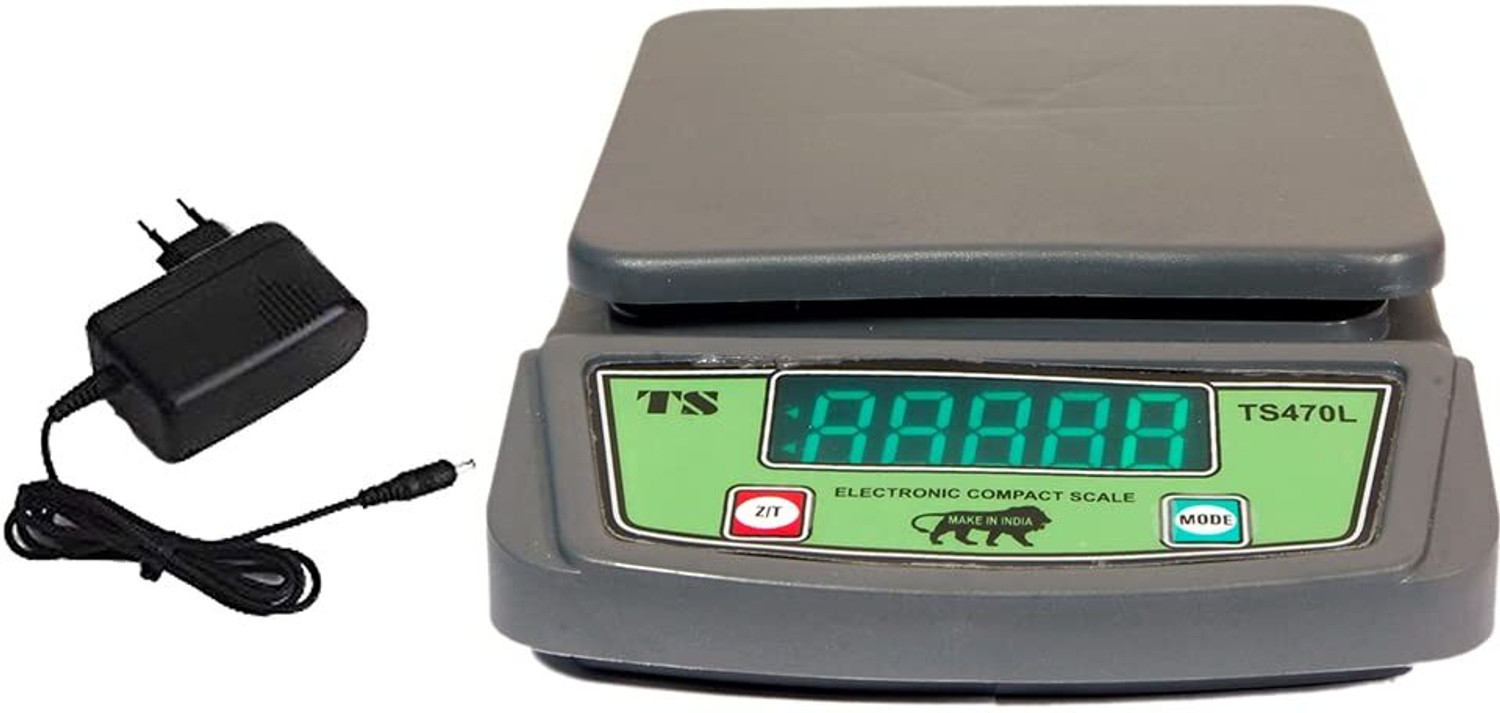 Image of RCSP SF-413 Digital Kitchen Weighing Scale High Precision, 10kg Capacity, LCD Display Weighing Scale (Black)
