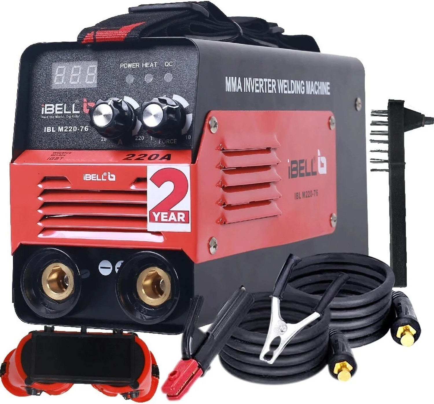 iBELL M220-76, ARC (IGBT) 220A with Hot Start, Anti-Stick Functions, Arc Force Control Inverter Welding Machine