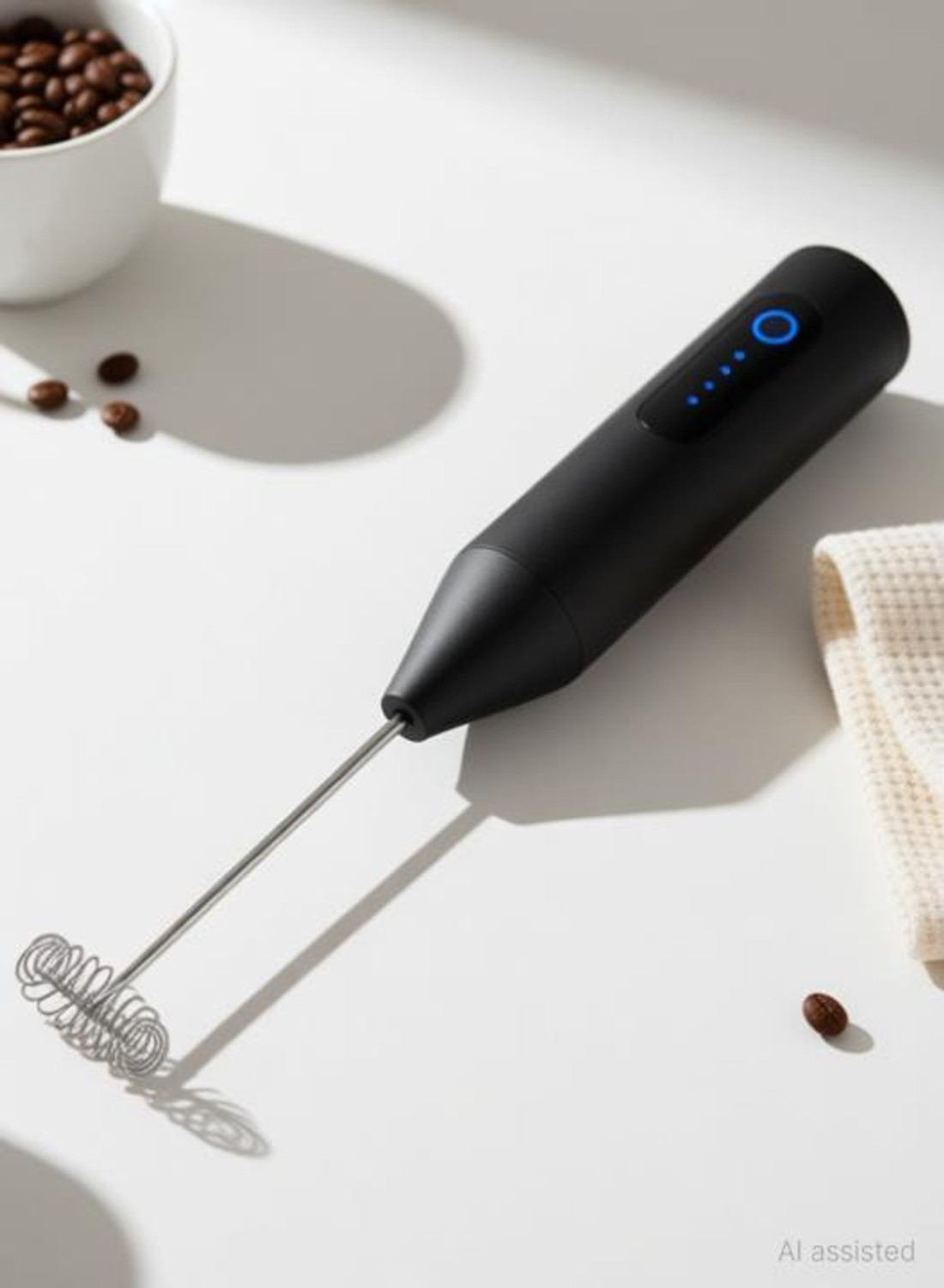 Image of PRAVRUSHTI Electric Hand Mixer | Hand Blender | Egg Beater | Cake Maker Plastic Spiral Whisk