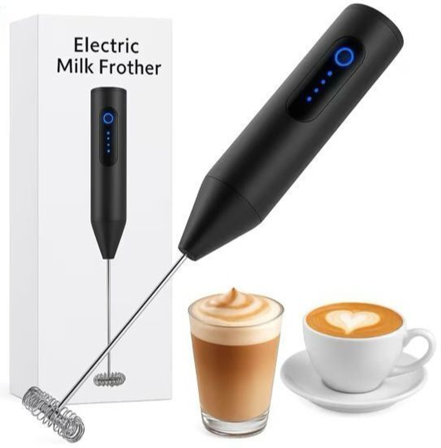 Image of PRAVRUSHTI Electric Hand Mixer | Hand Blender | Egg Beater | Cake Maker Plastic Spiral Whisk