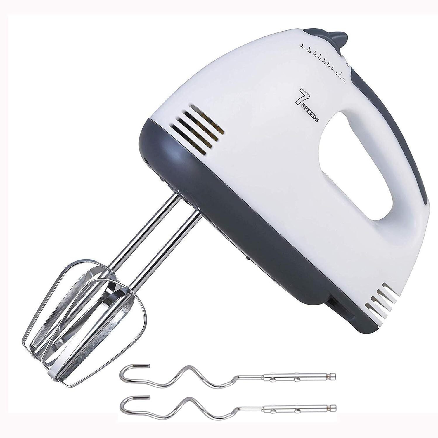 Image of PRAVRUSHTI Electric Hand Mixer | Hand Blender | Egg Beater | Cake Maker Plastic Spiral Whisk
