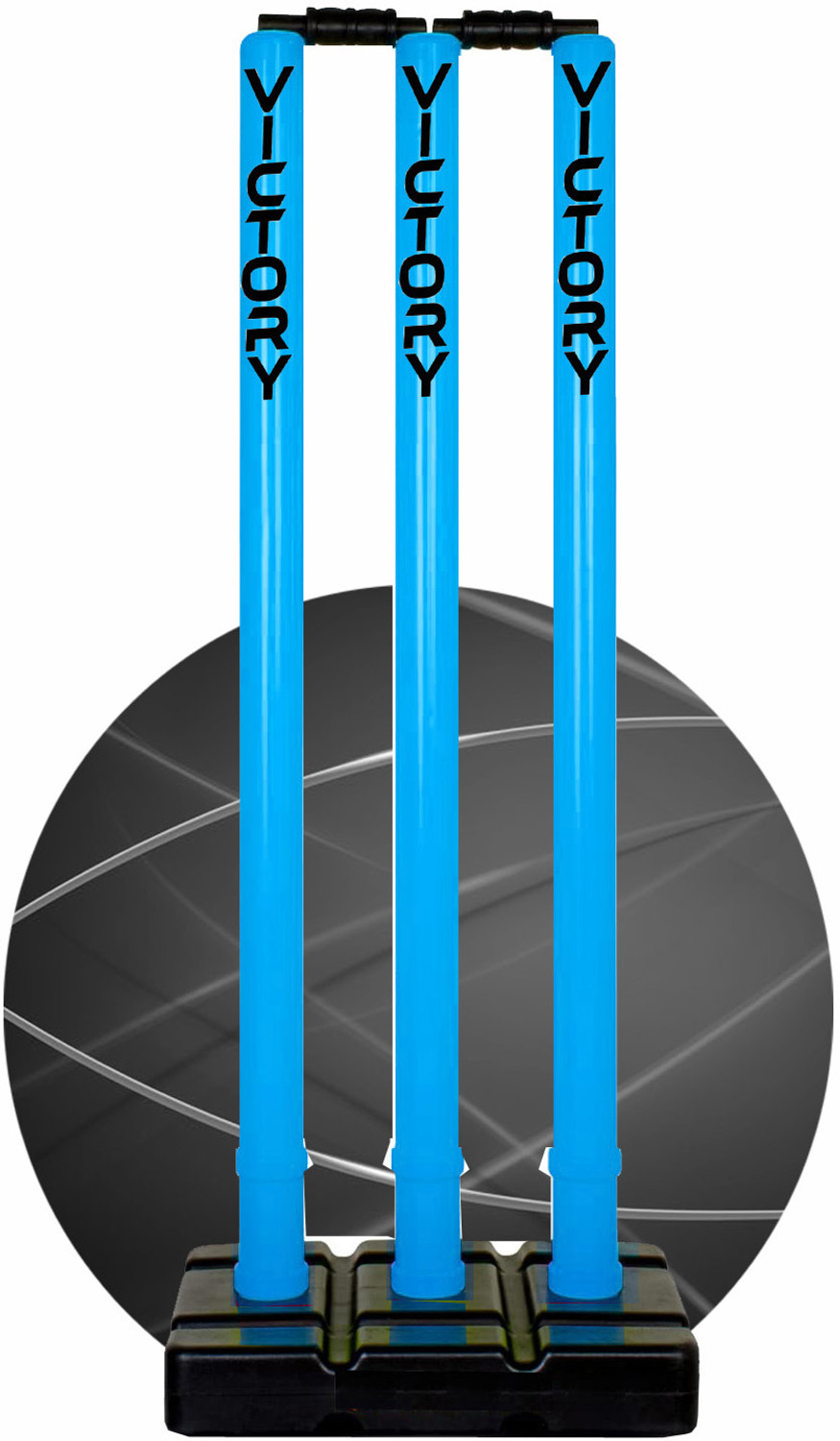 VICTORY Heavy Plastic Cricket Stumps Set  (Blue)