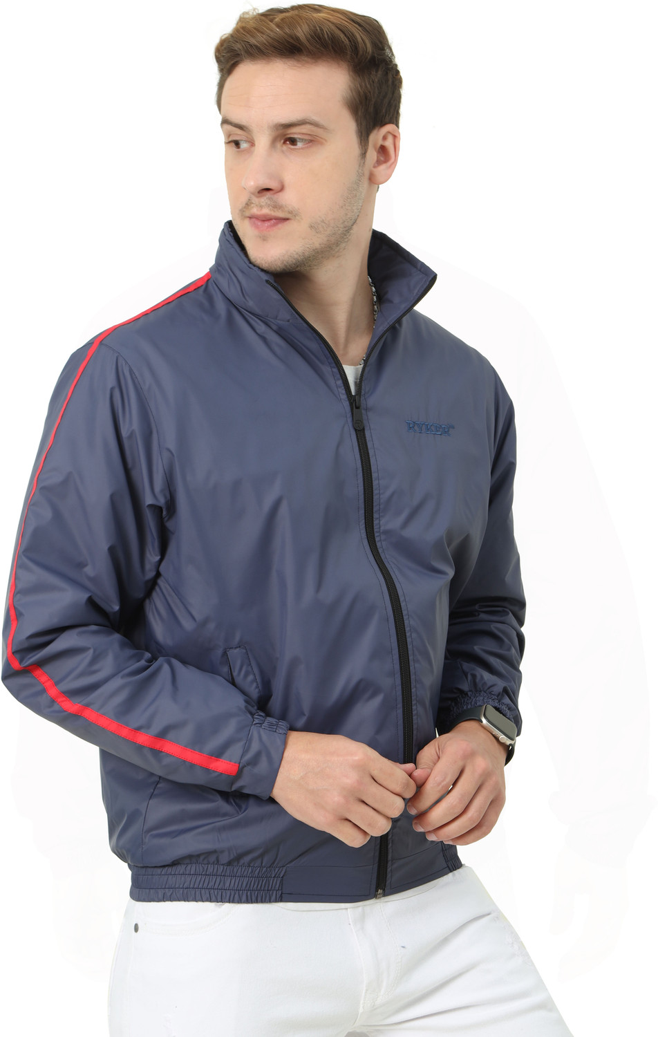 Image of Ryker Men's Solid Windcheater Outdoor Sporty Jacket Solid Men Wind Cheater