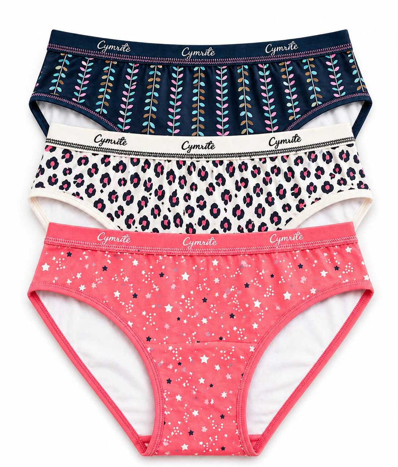 Pack of 3 Women Hipster Multicolor Panty
