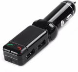 VibeX v2.1+EDR Car Bluetooth Device with 3.5mm Connector, Audio Receiver, Car Charger, FM Player, FM Transmitter (Black)