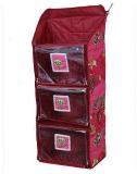 KUBER INDUSTRIES Cotton Collapsible Wardrobe (Finish Color - Red, DIY(Do-It-Yourself))