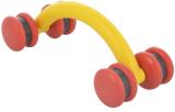 ACUPRESSURE Acs-11 Spine Roller Curved I Massager (Red, Yellow)