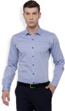 Black Coffee Men Solid Formal Blue Shirt