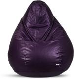 Sultaan XXXL Tear Drop Bean Bag Cover  (Without Beans) (Purple)