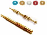 ACUPRESSURE Sujok Acupressure Probe Compact + Center Roller II Metal Diagnostic Jimmys + 5pcs Sujok Rings Compact Jimmy Massager (Copper)