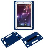 ACM Back Cover for Lava Xtron Z704 Back Hand Leather Case (Blue, Grip Case, Pack of: 1)