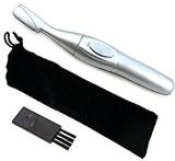 Maxel eyebrow hair remover Trimmer 20 min  Runtime 4 Length Settings (Silver)