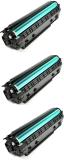 SPS CC388A / 88A (PACK OF 3) Toner Cartridge For Use in HP P1007/ P1008/ Pro P1106/ Pro P1108/ Pro M1136 MFP/ Pro M1213nf MFP/ Pro M1216nfh MFP/ Pro M1218nfs MFP/ Pro M126nw MFP/ Pro M128fn MFP/ Pro M128fw MFP Black Ink Toner