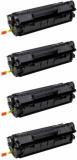 PrintStar 12A / Q2612A Toner Cartridge - Compatible For Use in Laserjet 1010 -Pack of 4 Black Ink Toner