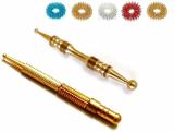 AHCS Sujok Acupressure Probe Compact + Center Roller II Metal Diagnostic Jimmys + 5pcs Sujok Rings Compact Jimmy Massager (Multicolor)