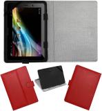 ACM Flip Cover for Micromax Funbook 3G P560 (Red, Cases with Holder, Pack of: 1)