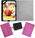 ACM Flip Cover for Iball Slide Cuddle A4 (2+16gb) (Pink, Cases with Holder, Pack of: 1)