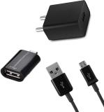 TROST Wall Charger Accessory Combo for Sony Xperia M2 Dual D2302 (Black)