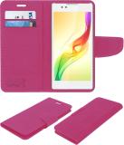 ACM Flip Cover for Coolpad Cool Dazen X7-100 (Pink, Cases with Holder, Pack of: 1)