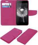 ACM Flip Cover for Mtech Turbo L7 (Pink, Cases with Holder, Pack of: 1)