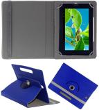 ACM Flip Cover for Datawind Ubislate 7c+ Plus X (Blue, Cases with Holder, Pack of: 1)