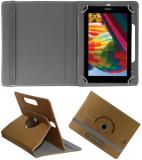 ACM Flip Cover for Iball Slide Q7271-Ips20 3g (Gold, Cases with Holder, Pack of: 1)