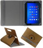 ACM Flip Cover for Micromax Funbook Pro 10.1" (Gold, Cases with Holder, Pack of: 1)