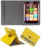 ACM Flip Cover for Iball Slide Cuddle 4g (Yellow, Cases with Holder, Pack of: 1)