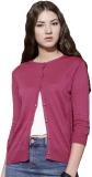 Roadster Solid Round Neck Casual Women Pink Sweater